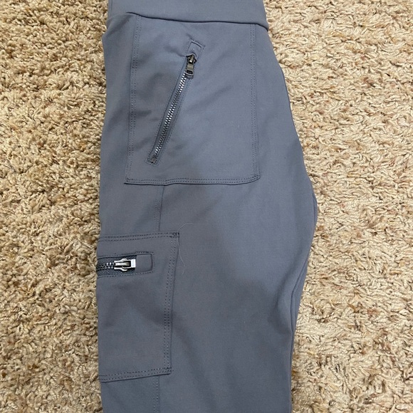 It gray leggings, with zipper, very new condition. - Picture 3 of 3